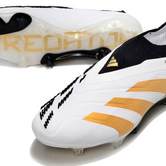 Predator 24 Elite Sans Lacets- Blanc/Or/Noir