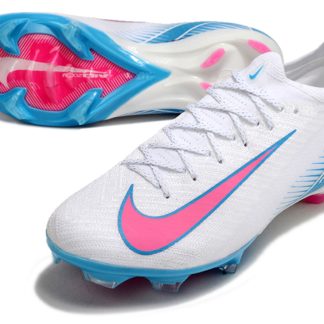 Nike Air Zoom Mercurial Vapor 16 Elite FG Blanc Bleu Rose